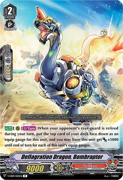 Image for Deflagration Dragon, Bombraptor (V-EB09: The Raging Tactics) (V-EB09/020EN) - Cardfight Vanguard
