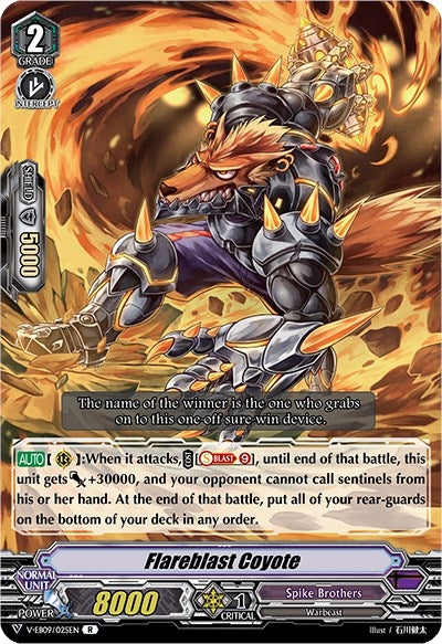 Image for Flareblast Coyote (V-EB09: The Raging Tactics) (V-EB09/025EN) - Cardfight Vanguard