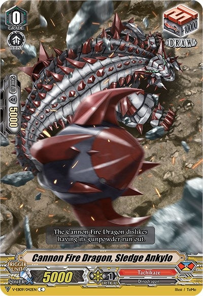 Image for Cannon Fire Dragon, Sledge Ankylo (V-EB09: The Raging Tactics) (V-EB09/042EN) - Cardfight Vanguard