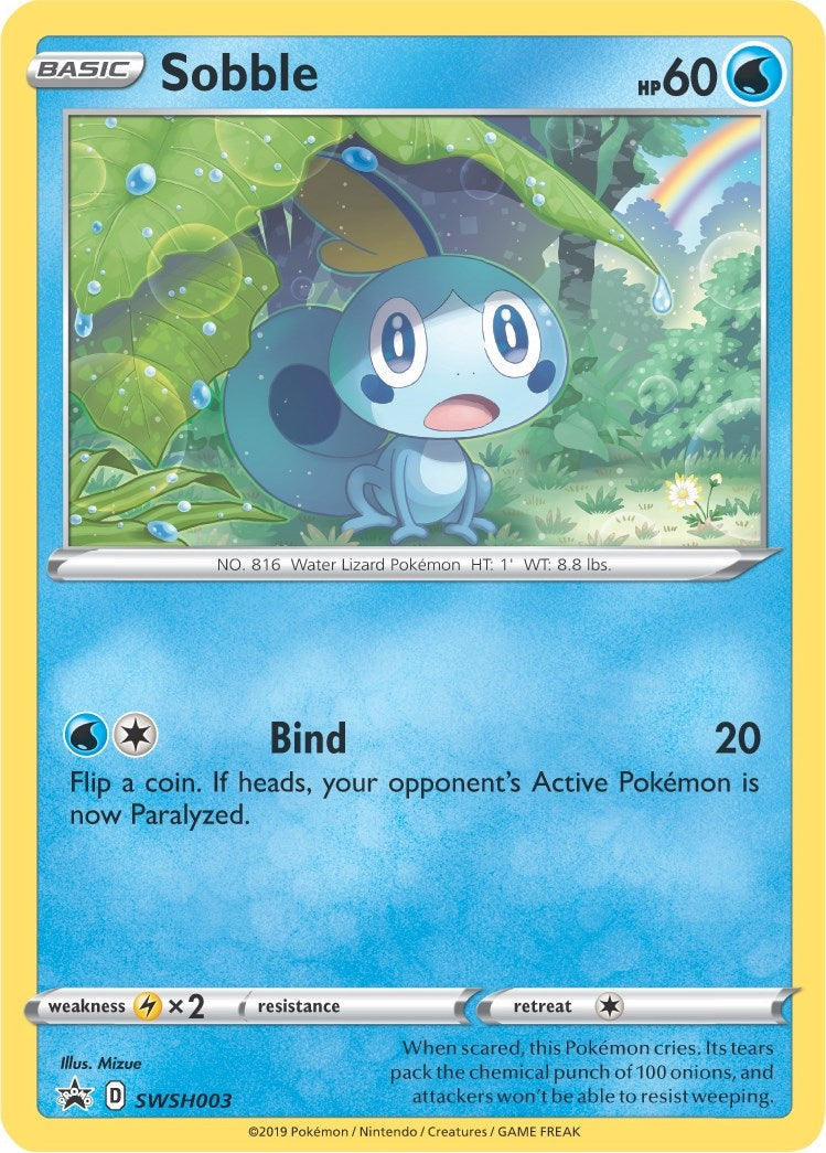 Image for Sobble - SWSH003 (SWSH: Sword & Shield Promo Cards) (SWSH003) - Pokemon