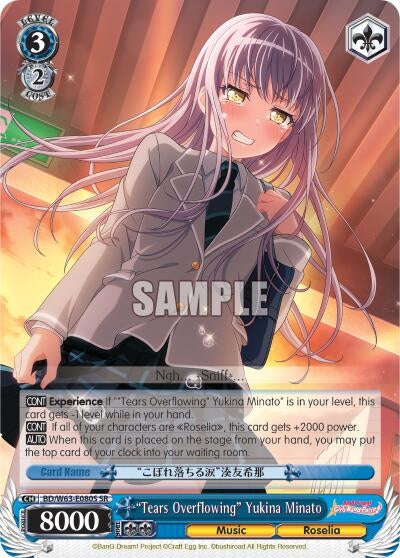Image for "Tears Overflowing" Yukina Minato (SR) (BanG Dream! Girls Band Party! Vol.2) (BD/W63-E080S SR) - Weiss Schwarz