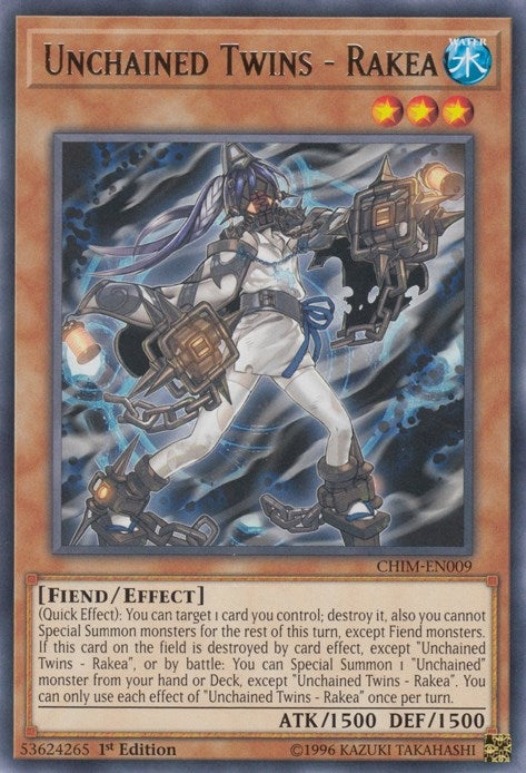 Image for Unchained Twins - Rakea (Chaos Impact) (CHIM-EN009) - YuGiOh