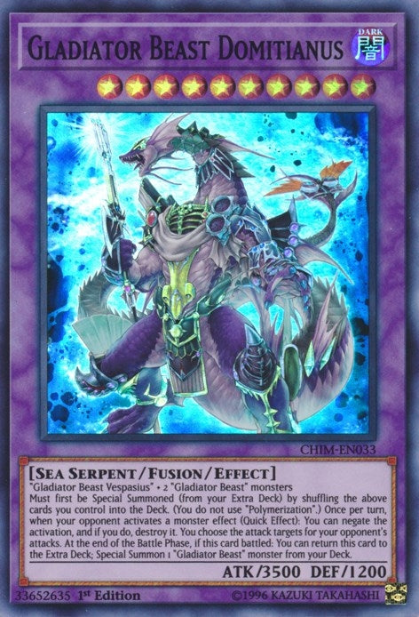 Image for Gladiator Beast Domitianus (Chaos Impact) (CHIM-EN033) - YuGiOh