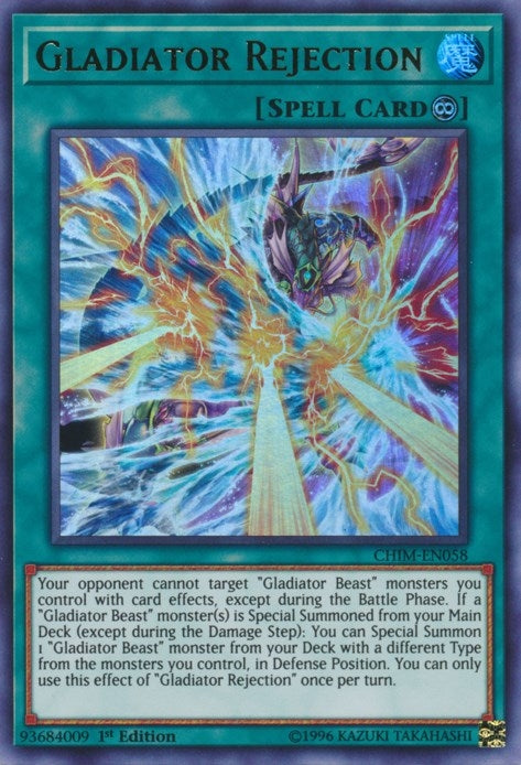 Image for Gladiator Rejection (Chaos Impact) (CHIM-EN058) - YuGiOh