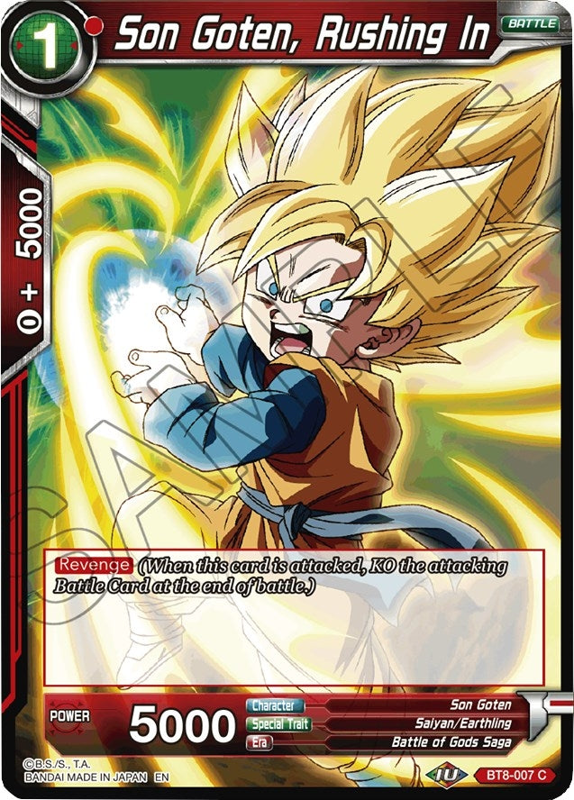 Image for Son Goten, Rushing In (Malicious Machinations) (BT8-007) - Dragon Ball Super: Masters