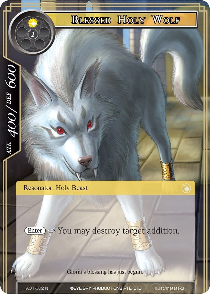 Image for Blessed Holy Wolf (Alice Origin) (AO1-002) - Force of Will