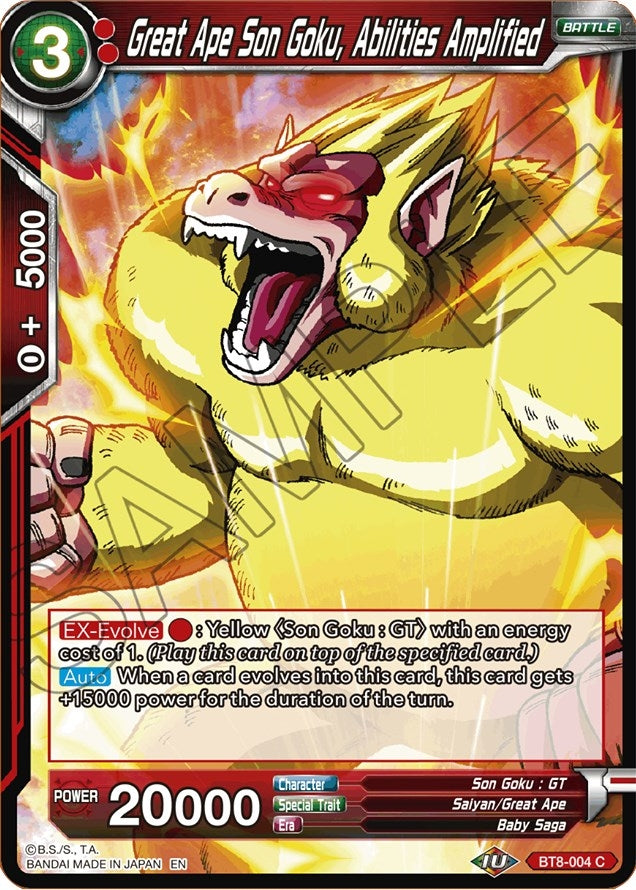 Image for Great Ape Son Goku, Abilities Amplified (Malicious Machinations) (BT8-004) - Dragon Ball Super: Masters