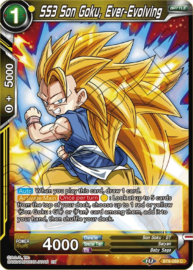 Image for SS3 Son Goku, Ever-Evolving (Malicious Machinations) (BT8-069) - Dragon Ball Super: Masters
