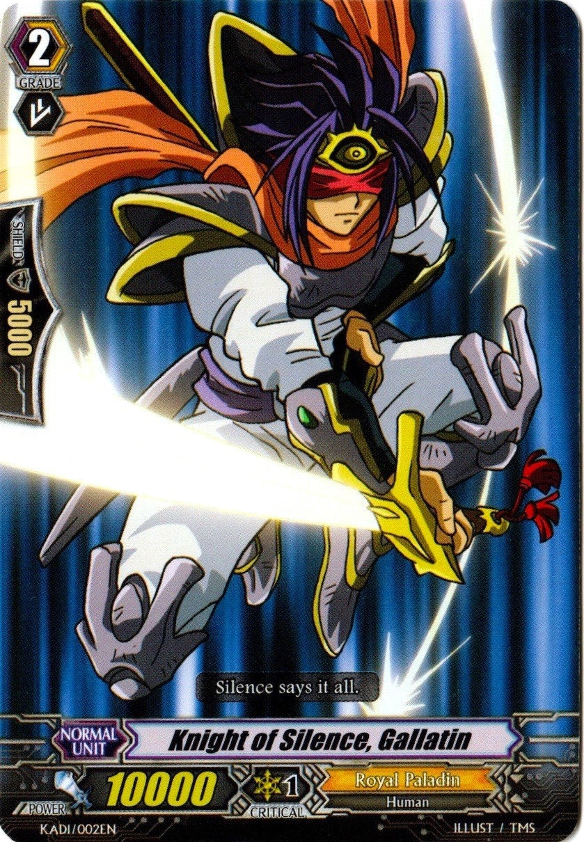 Image for Knight of Silence, Gallatin (Kero Kero Ace Pack) (KAD1/002EN) - Cardfight Vanguard
