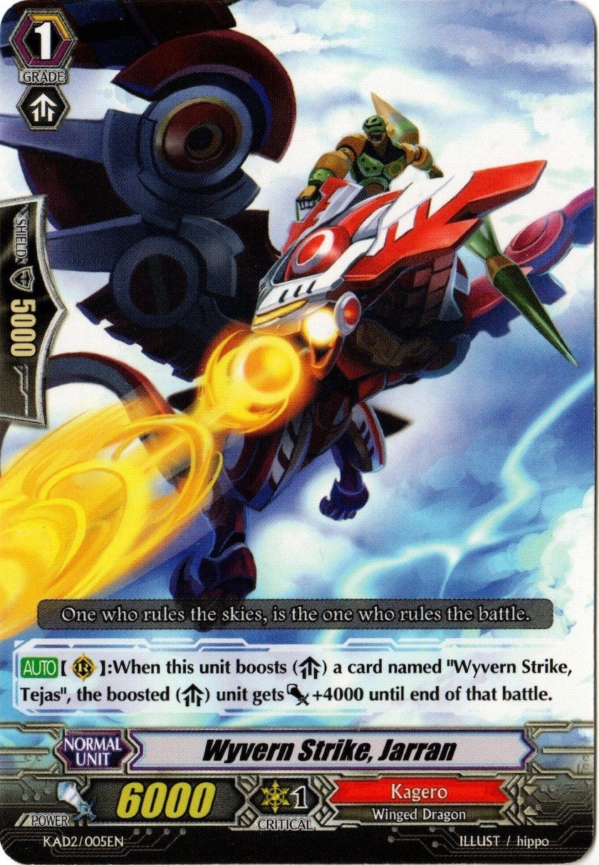 Image for Wyvern Strike, Jarran (Kero Kero Ace Pack) (KAD2/005EN) - Cardfight Vanguard