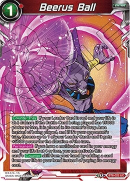 Image for Beerus Ball (Malicious Machinations) (BT8-022) - Dragon Ball Super: Masters