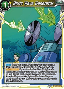 Image for Blutz Wave Generator (Malicious Machinations) (BT8-087) - Dragon Ball Super: Masters