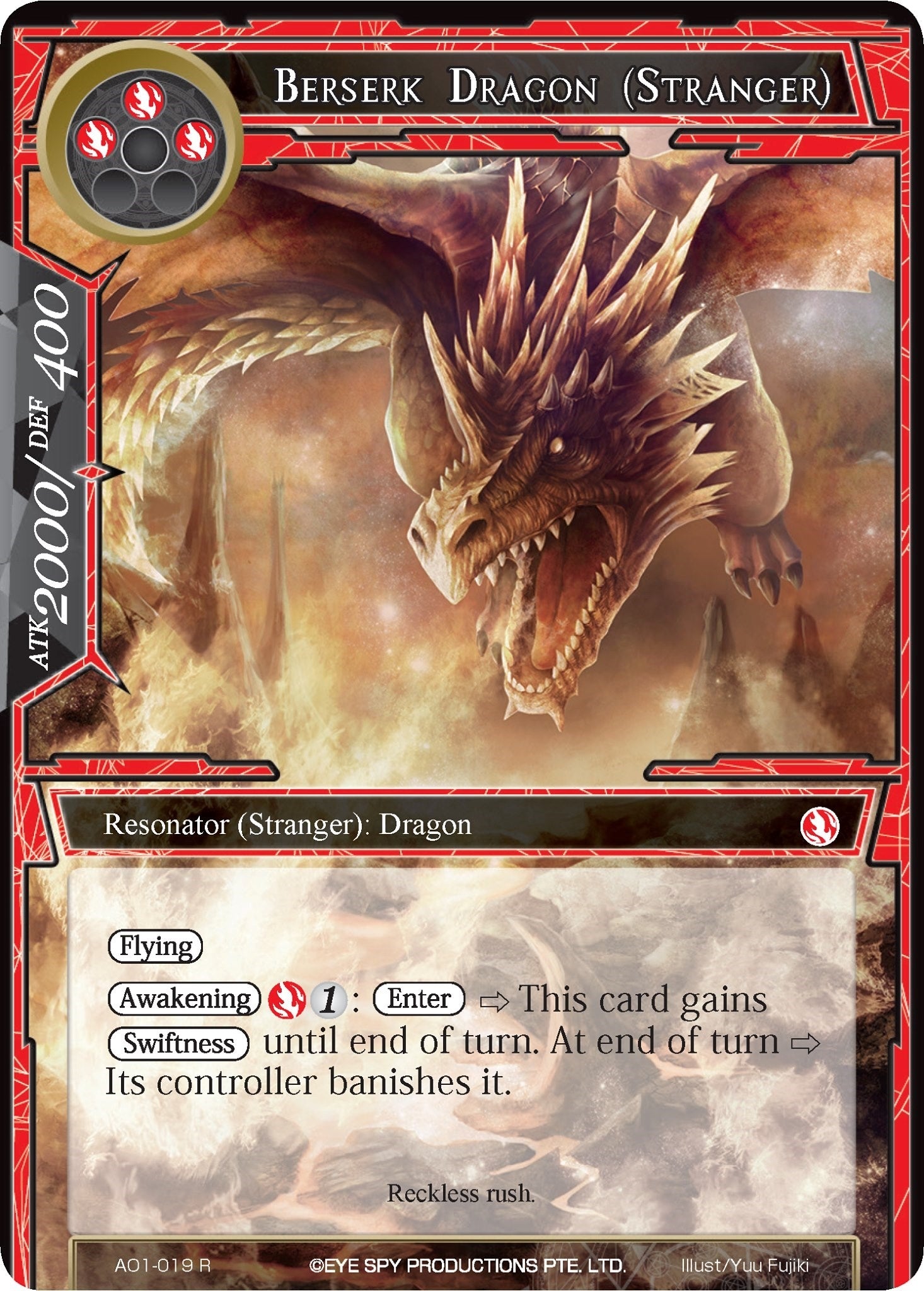 Image for Berserk Dragon (Stranger) (Alice Origin) (AO1-019) - Force of Will