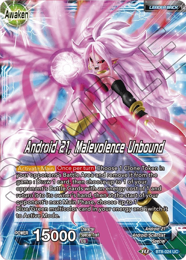 Image for Android 21 // Android 21, Malevolence Unbound (Malicious Machinations) (BT8-024) - Dragon Ball Super: Masters