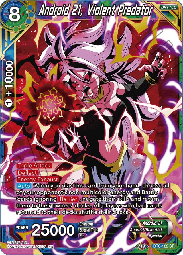 Image for Android 21, Violent Predator (Malicious Machinations) (BT8-122) - Dragon Ball Super: Masters