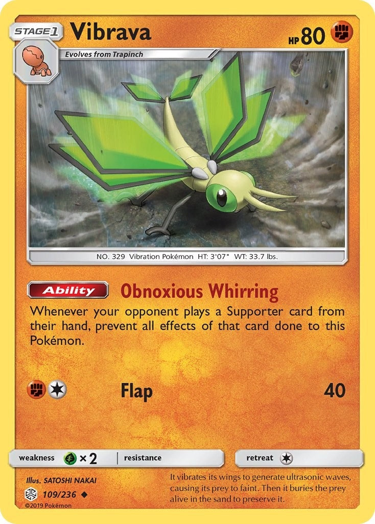 Image for Vibrava (SM - Cosmic Eclipse) (109/236) - Pokemon