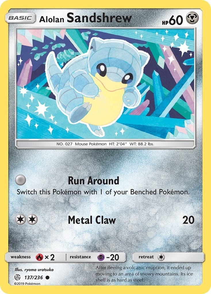 Image for Alolan Sandshrew (SM - Cosmic Eclipse) (137/236) - Pokemon