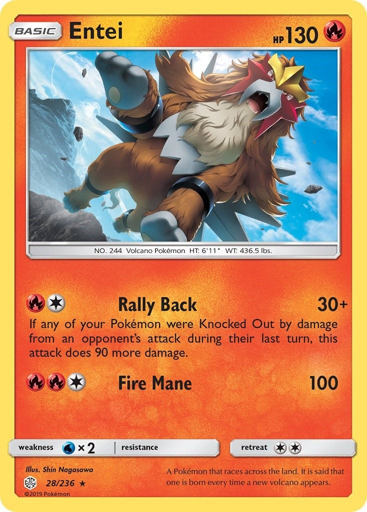 Image for Entei (SM - Cosmic Eclipse) (28/236) - Pokemon