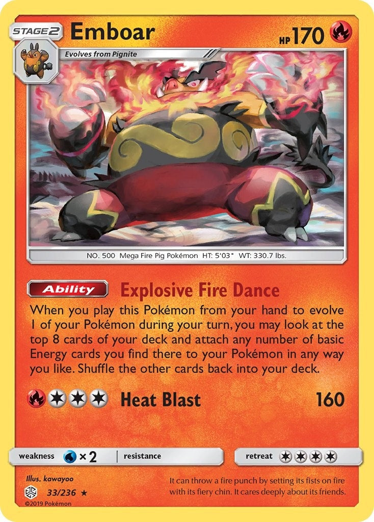 Image for Emboar (SM - Cosmic Eclipse) (33/236) - Pokemon