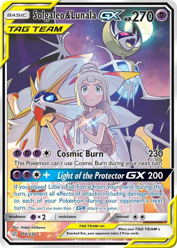 Image for Solgaleo & Lunala GX (Full Art) (SM - Cosmic Eclipse) (216/236) - Pokemon