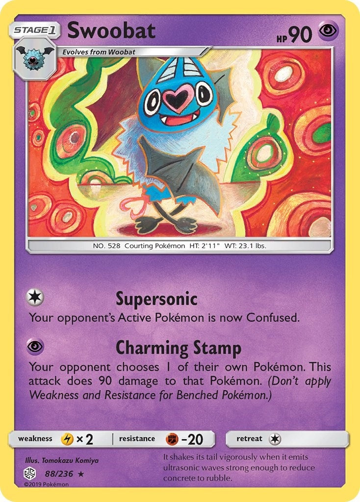 Image for Swoobat (SM - Cosmic Eclipse) (88/236) - Pokemon