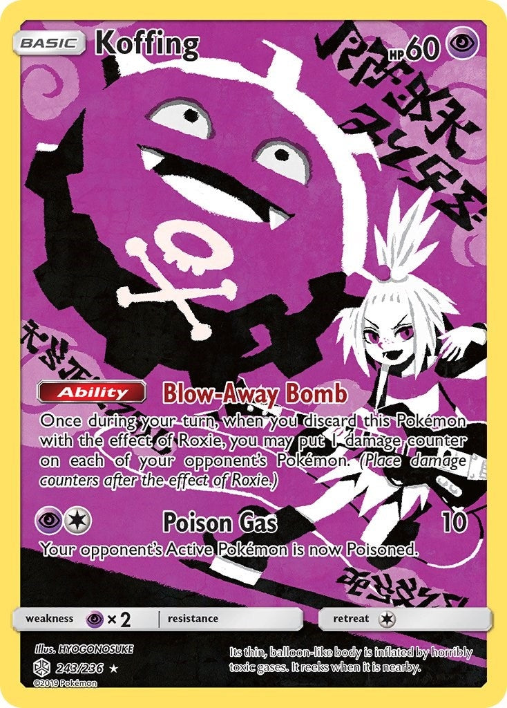Image for Koffing (Secret) (SM - Cosmic Eclipse) (243/236) - Pokemon