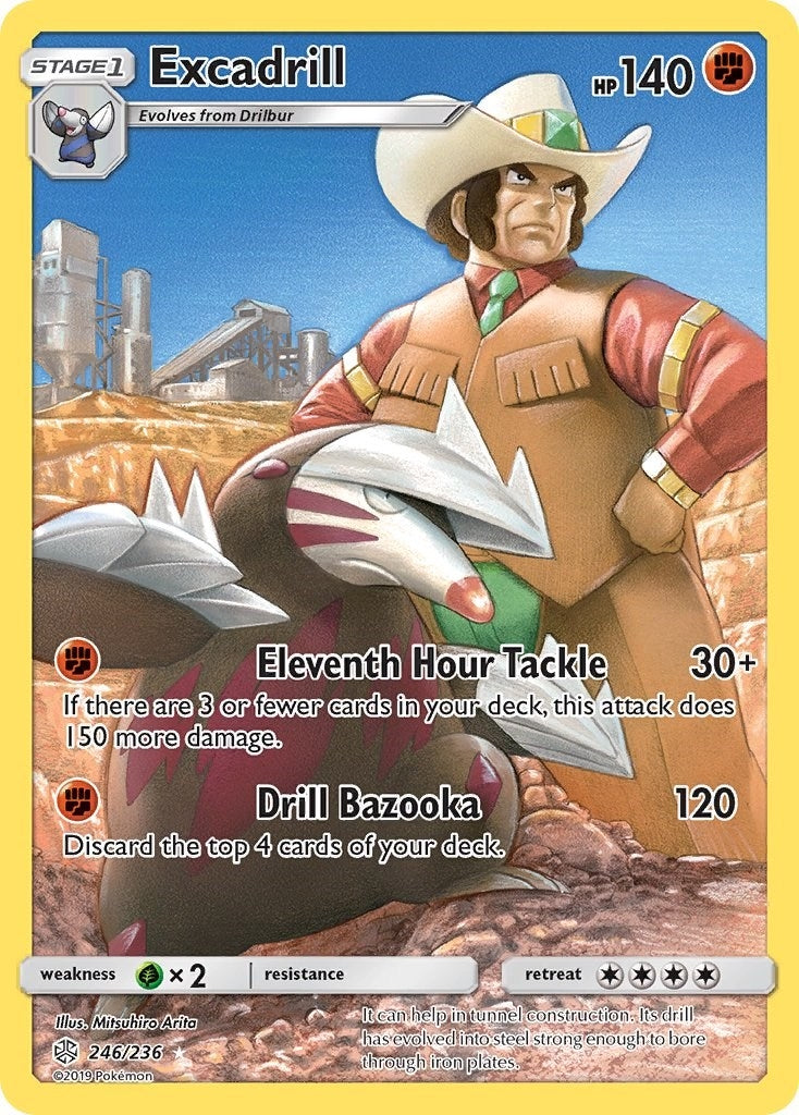 Image for Excadrill (Secret) (SM - Cosmic Eclipse) (246/236) - Pokemon