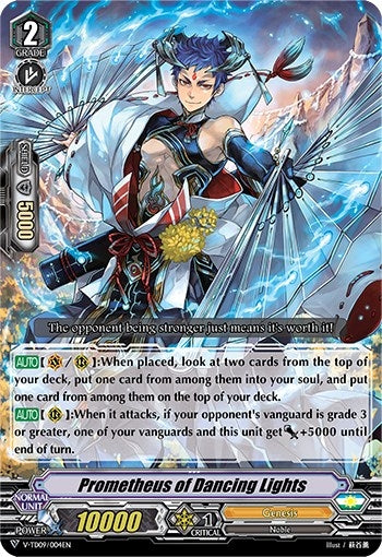 Image for Prometheus of Dancing Lights (V-TD09: Shinemon Nitta) (V-TD09/004EN) - Cardfight Vanguard