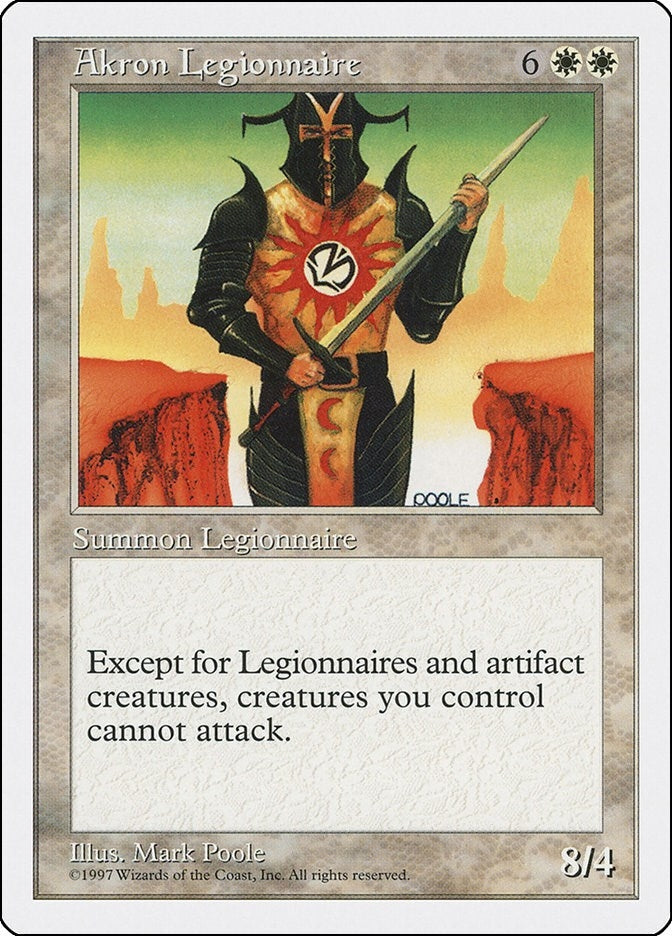 Image for Akron Legionnaire (Fifth Edition) - Magic: The Gathering
