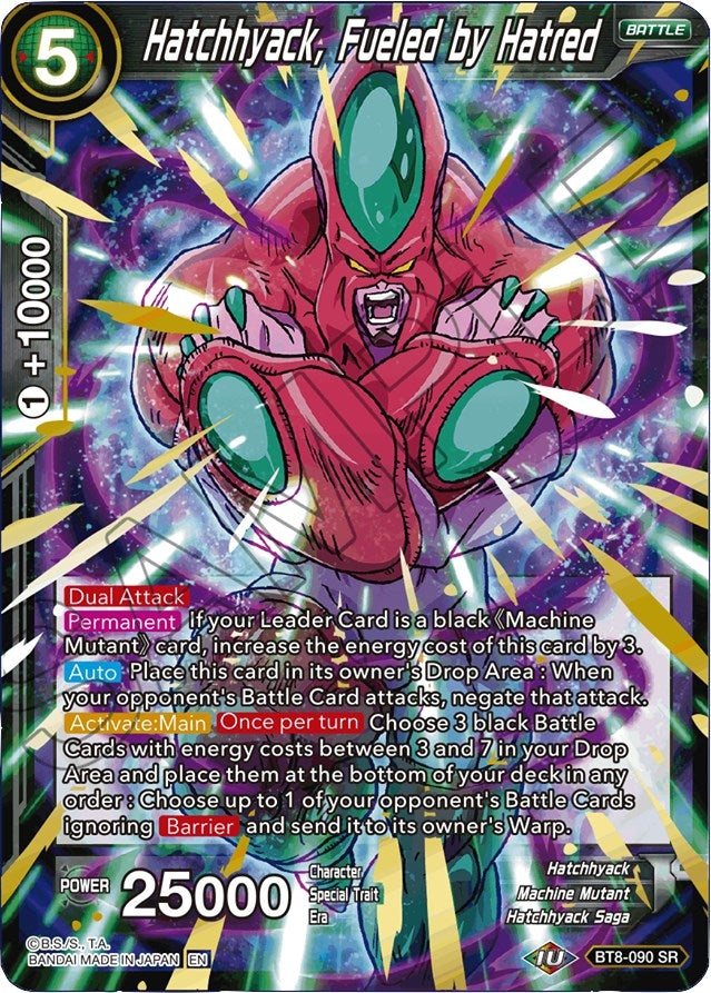 Image for Hatchhyack, Fueled by Hatred (Malicious Machinations) (BT8-090) - Dragon Ball Super: Masters
