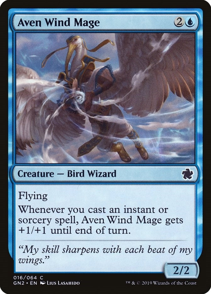 Image for Aven Wind Mage (Magic Game Night 2019) (16) - Magic: The Gathering