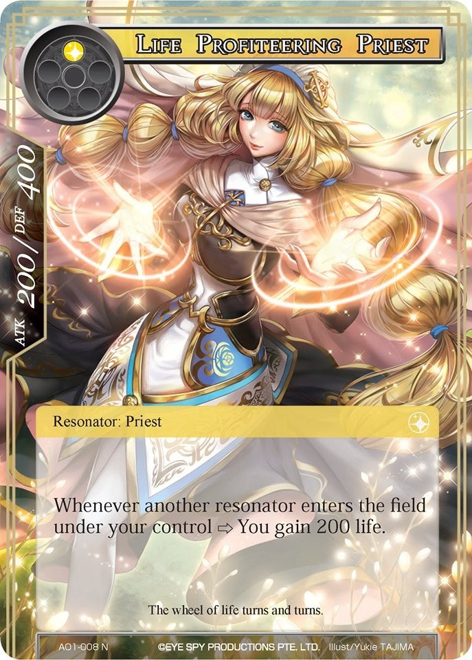 Image for Life Profiteering Priest (Alice Origin) (AO1-008) - Force of Will