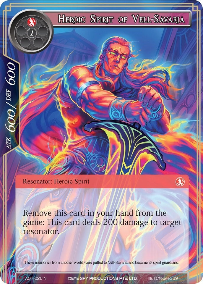 Image for Heroic Spirit of Vell-Savaria (Alice Origin) (AO1-026) - Force of Will