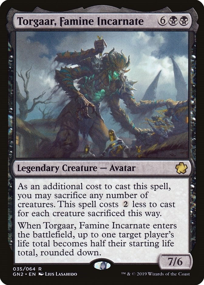 Image for Torgaar, Famine Incarnate (Magic Game Night 2019) (35) - Magic: The Gathering