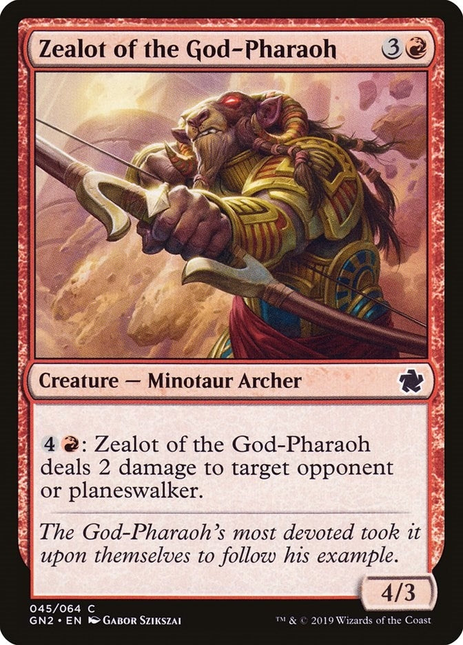 Image for Zealot of the God-Pharaoh (Magic Game Night 2019) (45) - Magic: The Gathering