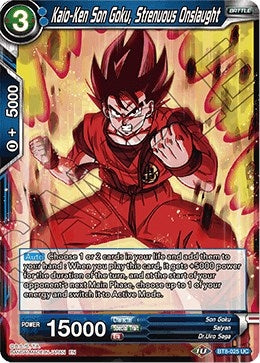Image for Kaio-Ken Son Goku, Strenuous Onslaught (Malicious Machinations) (BT8-025) - Dragon Ball Super: Masters