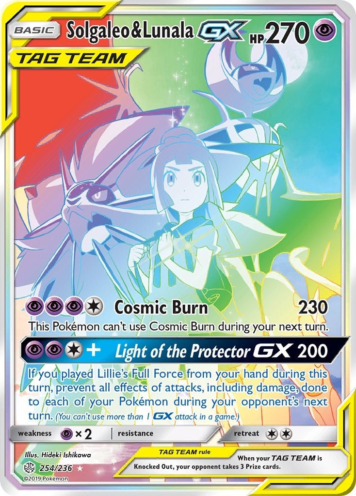 Image for Solgaleo & Lunala GX (Secret) (SM - Cosmic Eclipse) (254/236) - Pokemon