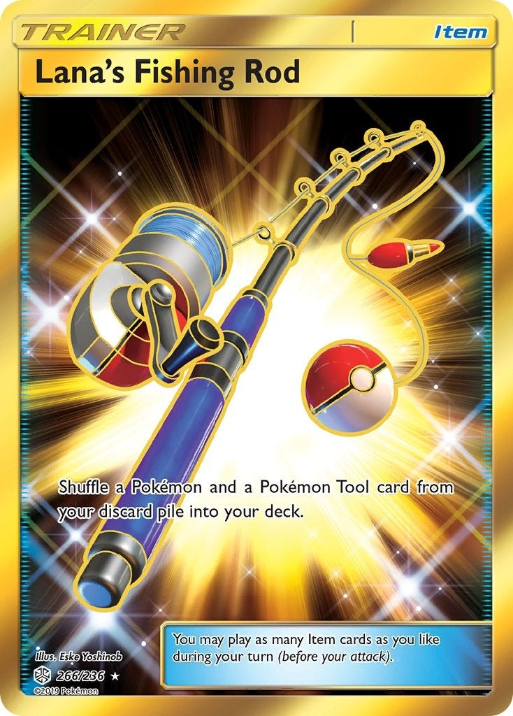 Image for Lana's Fishing Rod (Secret) (SM - Cosmic Eclipse) (266/236) - Pokemon