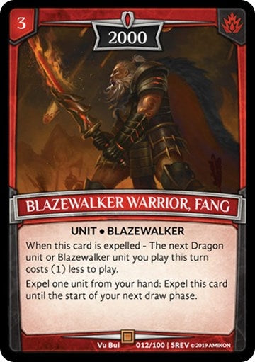 Image for Blazewalker Warrior, Fang (Revelations) (12/100 | 5REV) - Argent Saga TCG