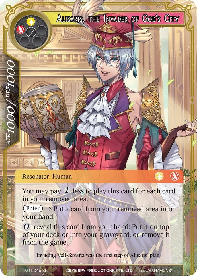 Image for Alisaris, the Invader of God's City (Alice Origin) (AO1-045) - Force of Will