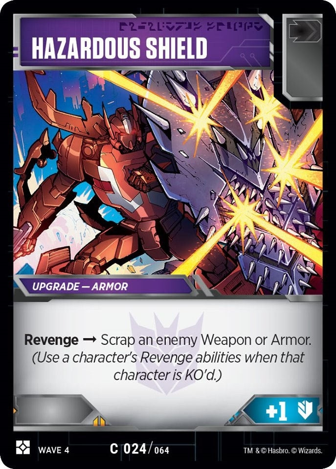 Image for Hazardous Shield (War for Cybertron: Siege II) (24) - Transformers TCG