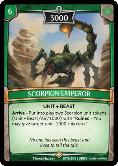 Image for Scorpion Emperor (Revelations) (73/100 | 5REV) - Argent Saga TCG