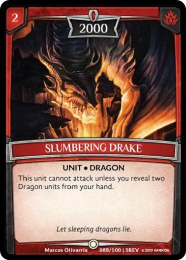 Image for Slumbering Drake (Revelations) (88/100 | 5REV) - Argent Saga TCG