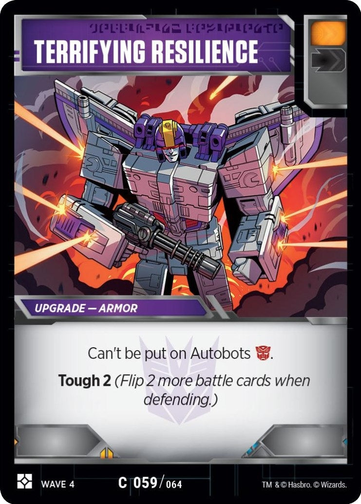 Image for Terrifying Resilience (War for Cybertron: Siege II) (59) - Transformers TCG