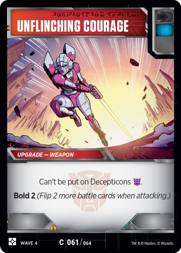 Image for Unflinching Courage (War for Cybertron: Siege II) (61) - Transformers TCG