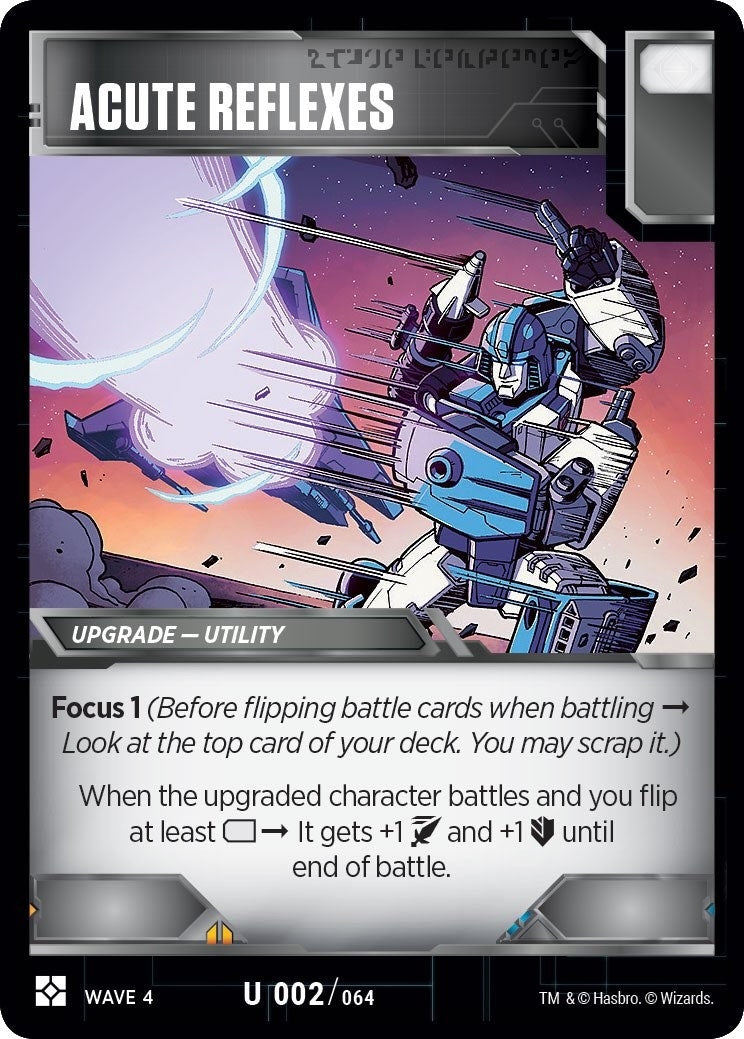 Image for Acute Reflexes (War for Cybertron: Siege II) (2) - Transformers TCG