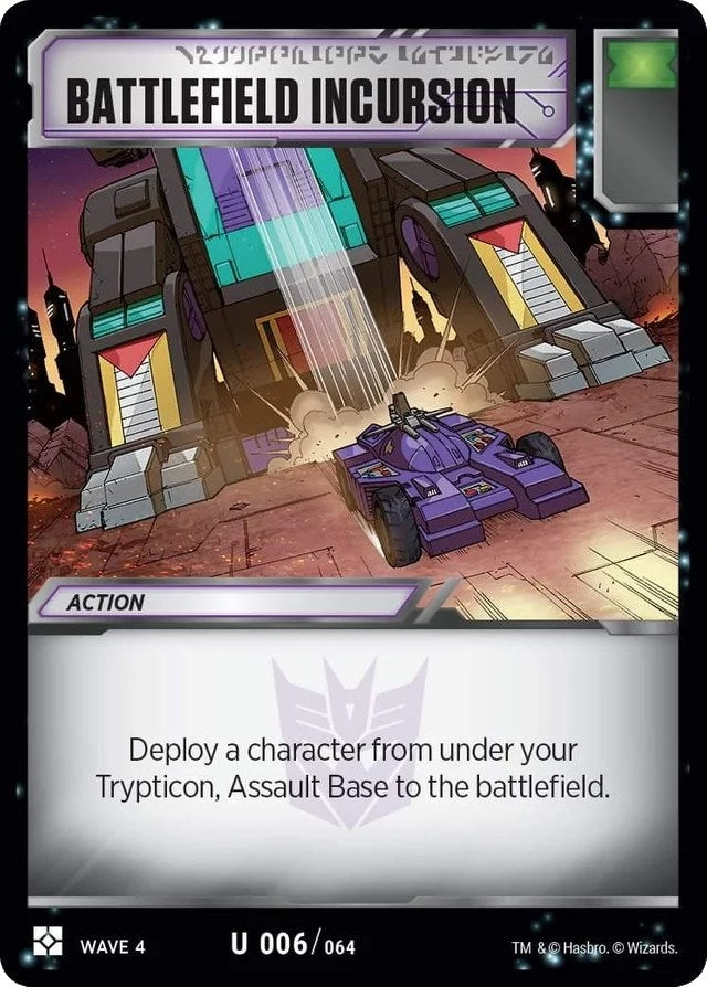 Image for Battlefield Incursion (War for Cybertron: Siege II) (6) - Transformers TCG