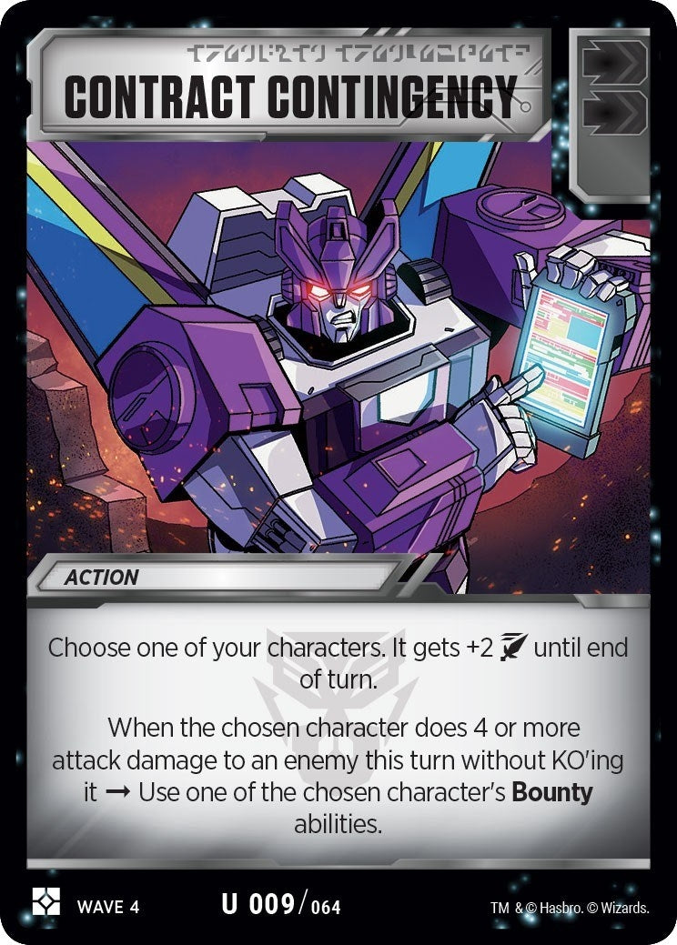 Image for Contract Contingency (War for Cybertron: Siege II) (9) - Transformers TCG