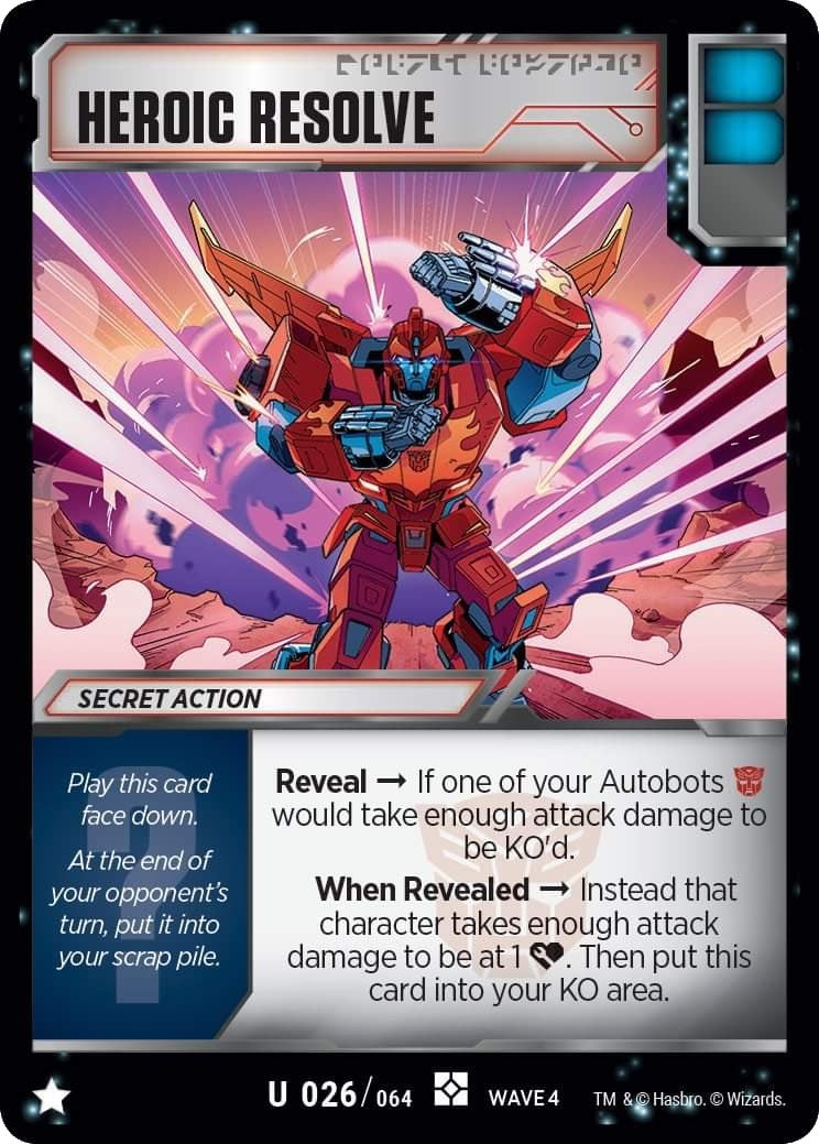 Image for Heroic Resolve (War for Cybertron: Siege II) (26) - Transformers TCG