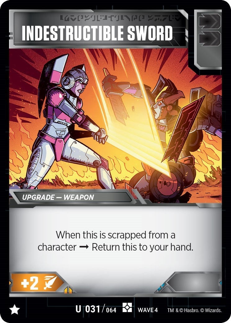 Image for Indestructible Sword (War for Cybertron: Siege II) (31) - Transformers TCG